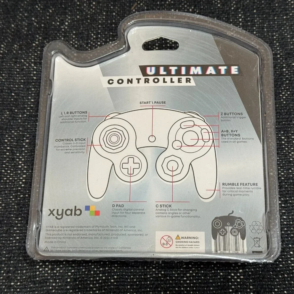 XYAB Ultimate Joystick Controller for Nintendo® Wii™/GameCube™, Nano Purple